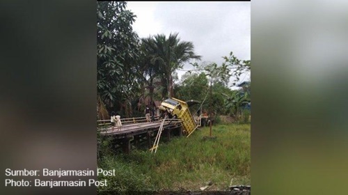 jembatan di desa pimping lampihong